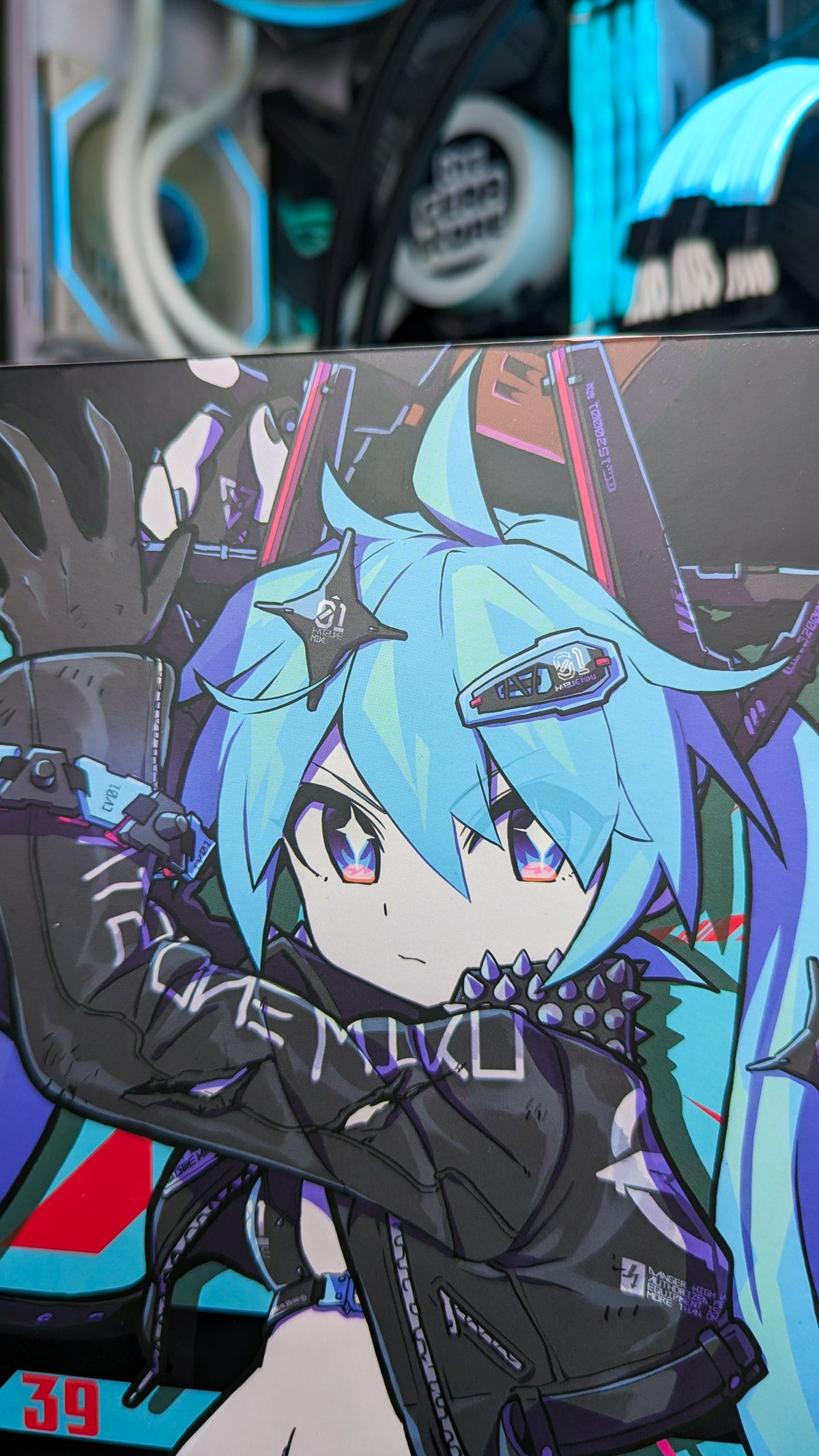 Box panel from the PLAMATEA Hatsune Miku Chuocho Tactical Craft Ver. kit
