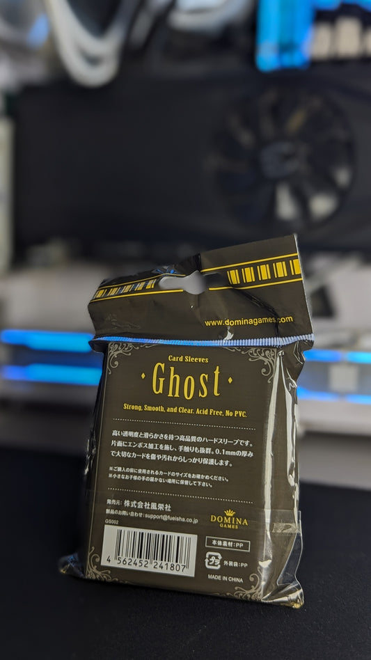 Domina Ghost Regular Size Sleeve Embossed & Clear Hard