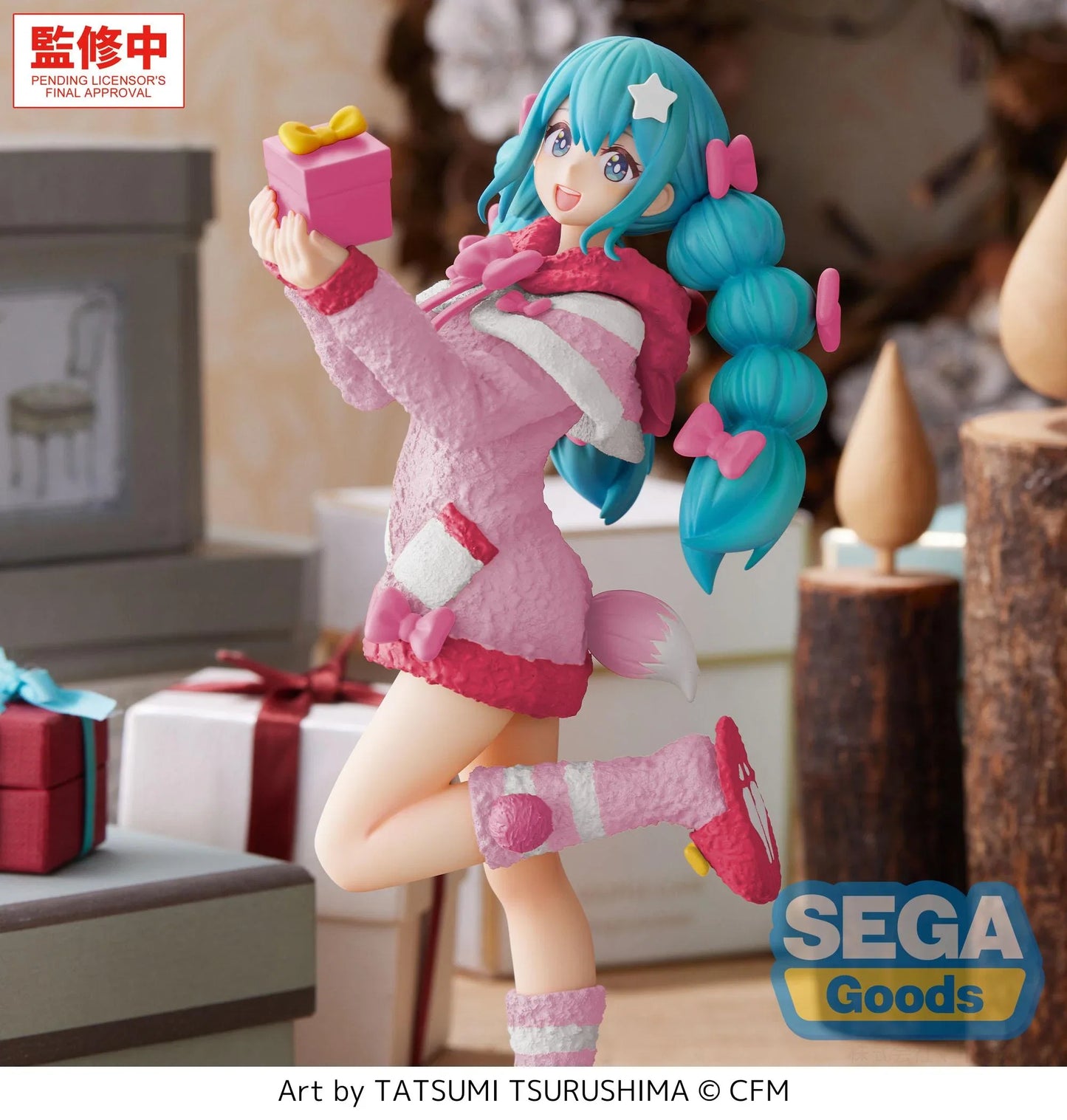 "Hatsune Miku Series" High Premium Figure Hatsune Miku Mokomoko Christmas Ver.