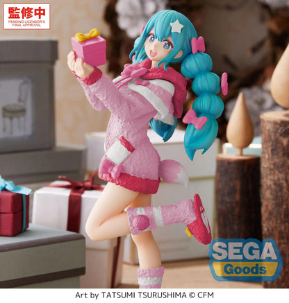 "Hatsune Miku Series" High Premium Figure Hatsune Miku Mokomoko Christmas Ver.