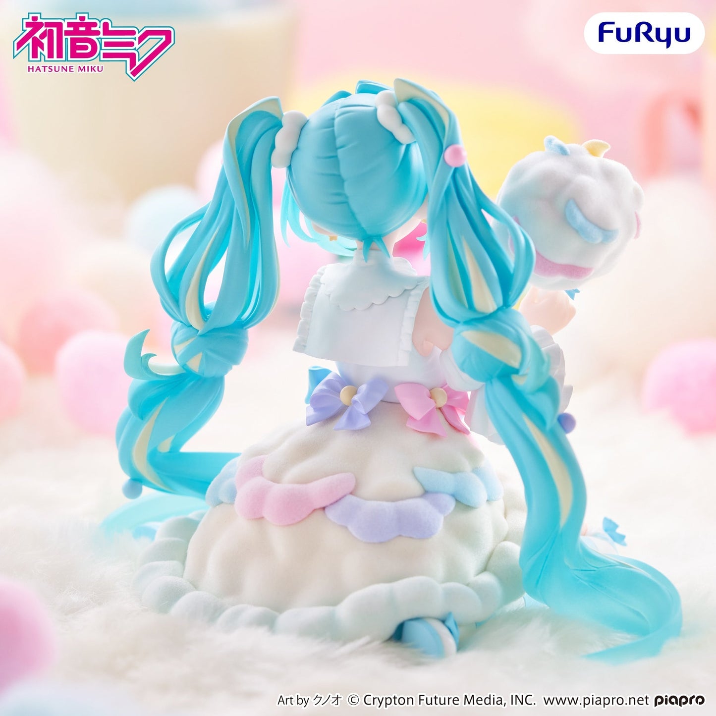 Hatsune Miku melffy figure Sugar Cloud/Cotton Candy