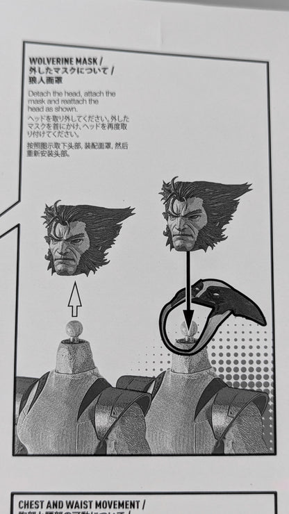 Wolverine (Unmasked) 1/6 Hono Studio - Hot Toys alternate product view 9