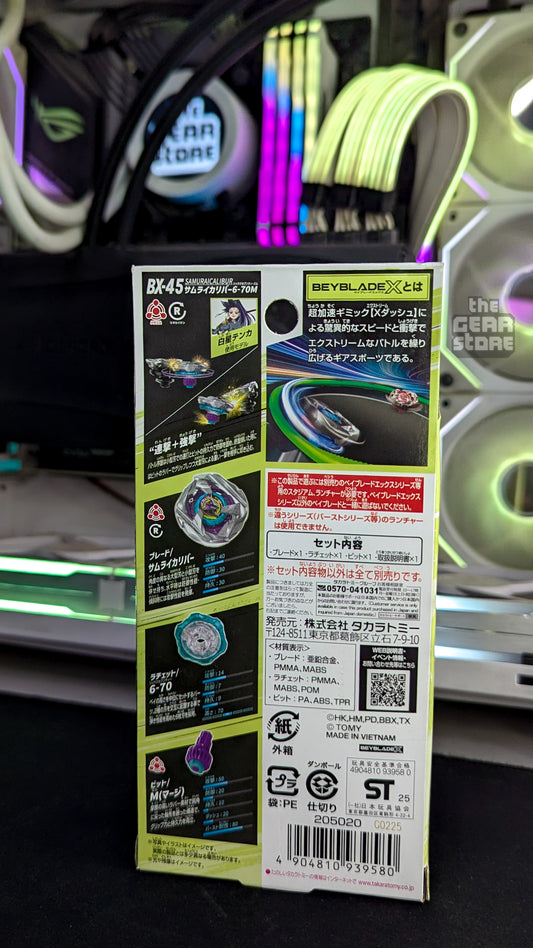 Beyblade X BX-45
Booster Samurai
Calibur 6-70M