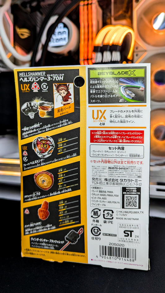 Starter Beyblade X UX-02 Hellshammer 3-70H