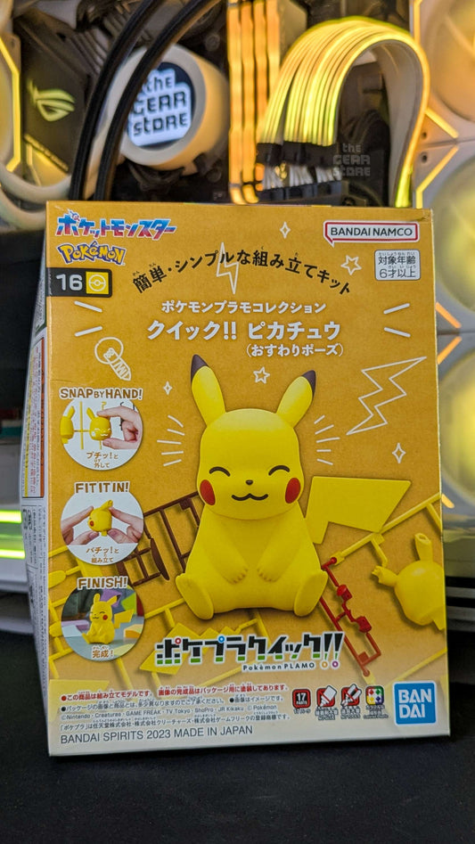 Pokemon Plamo Collection Quick!! 16 Pikachu (Sitting Pose)