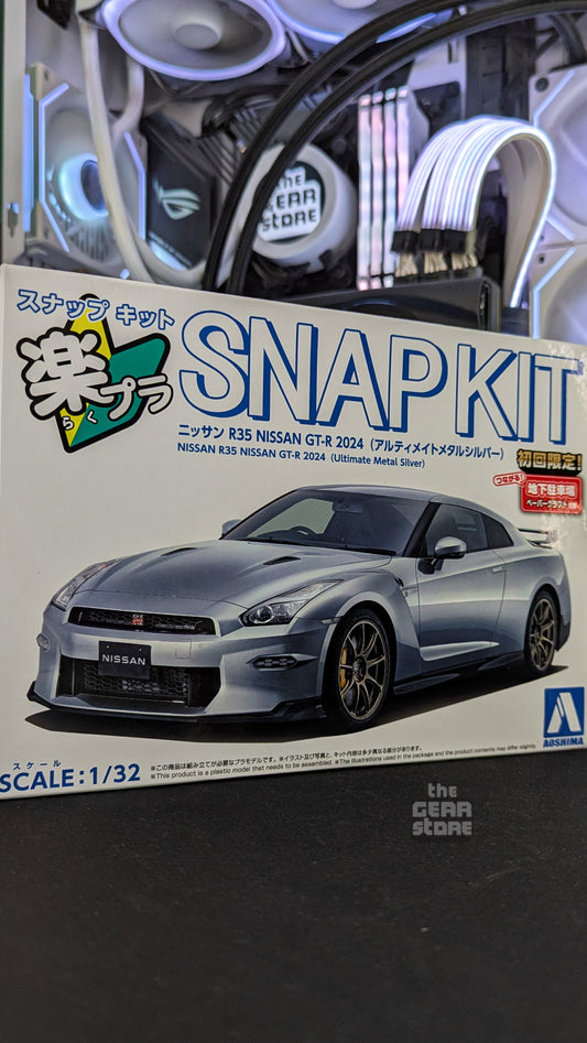 Nissan R35 GT-R 2024 (Ultimate Metal Silver) - Aoshima