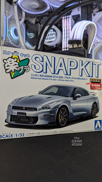 Nissan R35 GT-R 2024 (Ultimate Metal Silver) - Aoshima alternate product view 17
