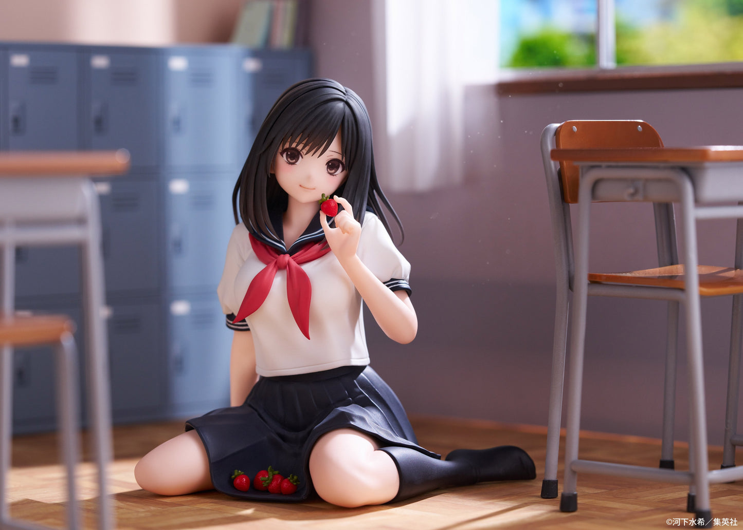 "Strawberry 100%" Desktop Cute Fgiure Tojo Aya School Uniform Ver.