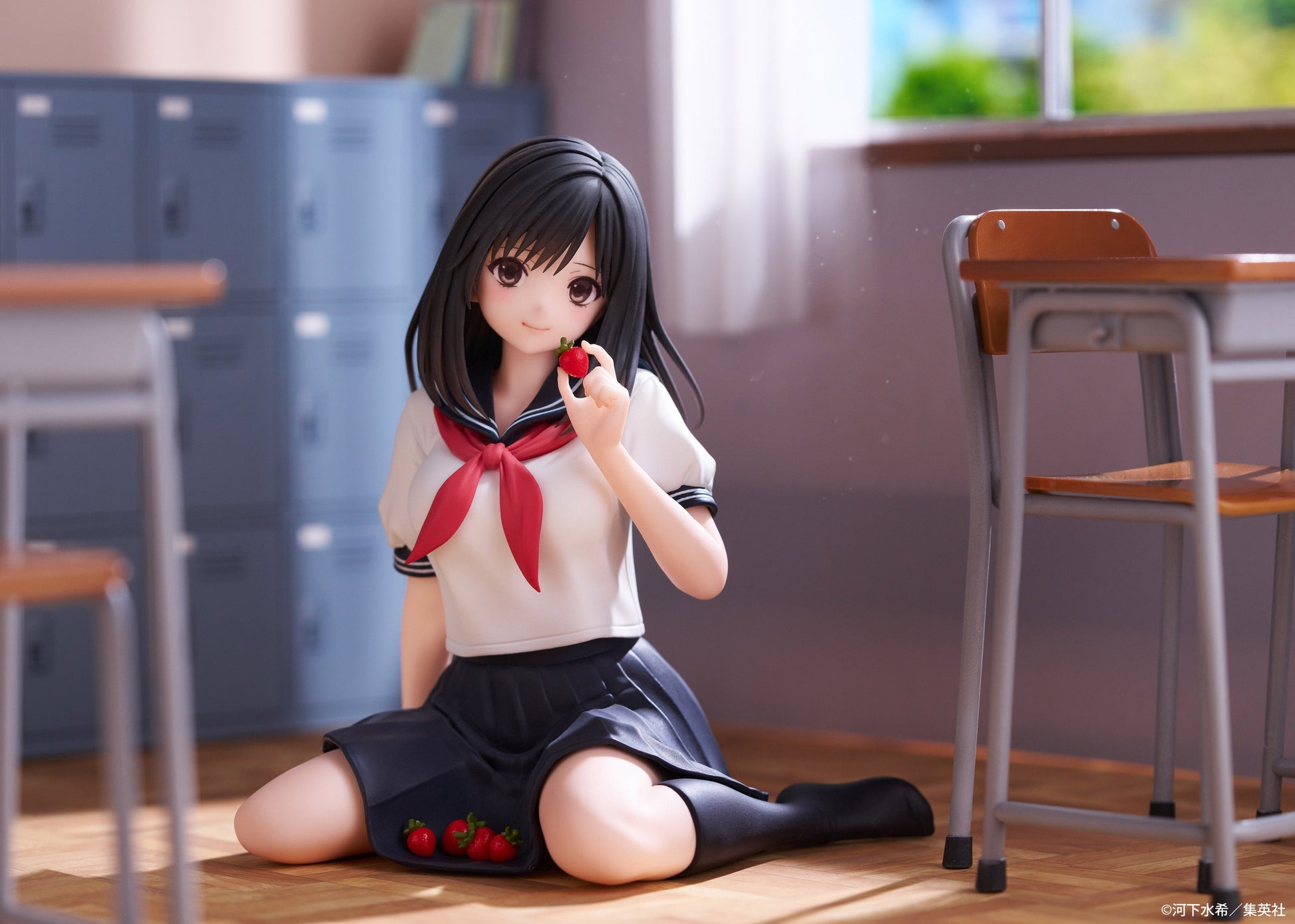 "Strawberry 100%" Desktop Cute Fgiure Tojo Aya School Uniform Ver.