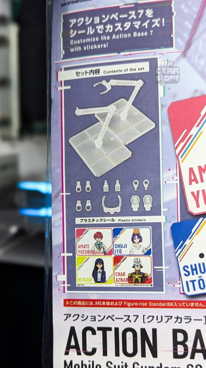 Action Base 7 Clear Color parts and character stickers included