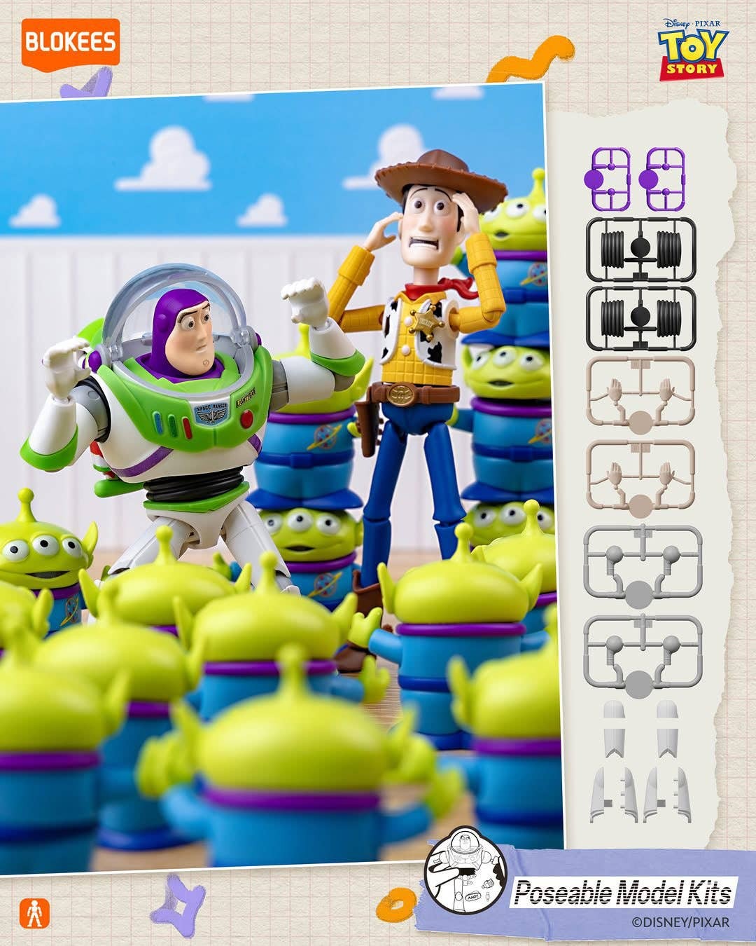 Blokees Toy Story Elite Ver. EV01 1Box 6pcs