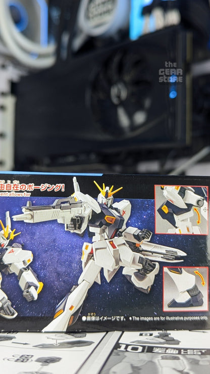 Entry Grade RX-93 Nu Gundam articulation and pose examples