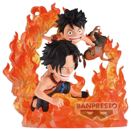 "One Piece" World Collectable Figure Log Stories -Portgas D. Ace & Monkey D. Luffy- Marineford Arc