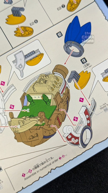 Thousand Sunny Flying Model color assembly guide