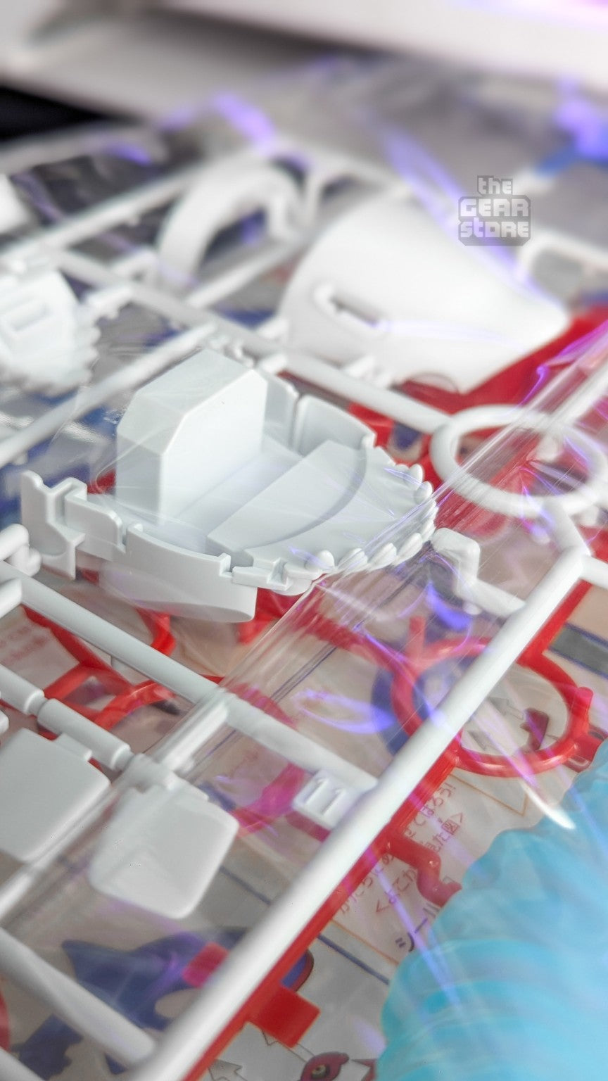 Pokemon Plamo Kyogre white and red molded parts