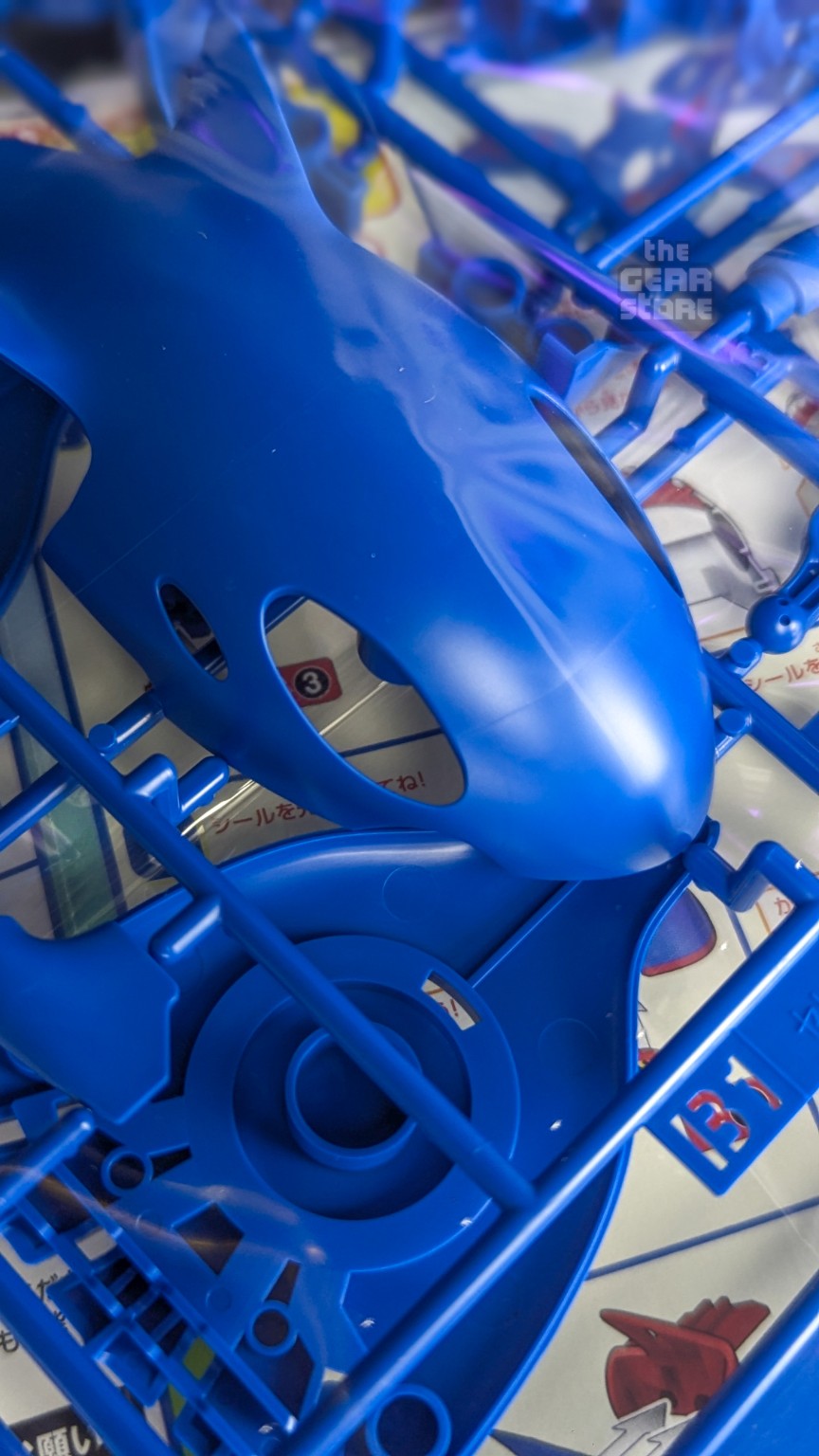 Pokemon Plamo Kyogre blue molded body runner