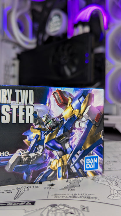 Angled view of the V2 Assault Buster Gundam box