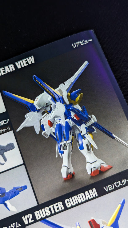 Instruction manual showing the completed V2 Assault Buster Gundam
