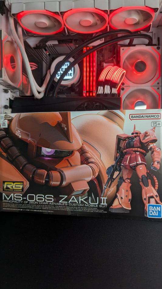 RG MS-06S Zaku II Char Aznable Custom Model