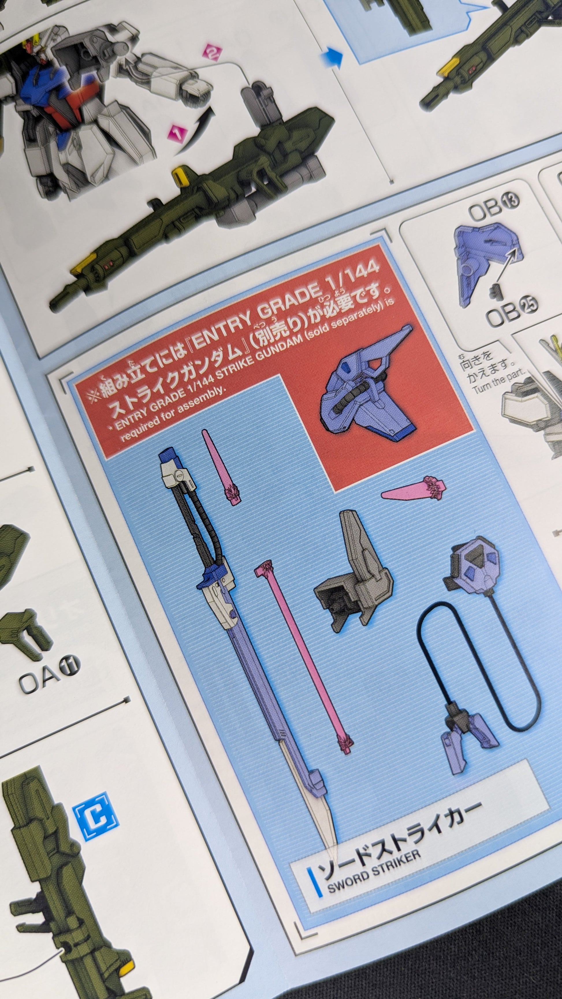1/144 Option Parts Set Gunpla 02 (Launcher Striker & Sword Striker)