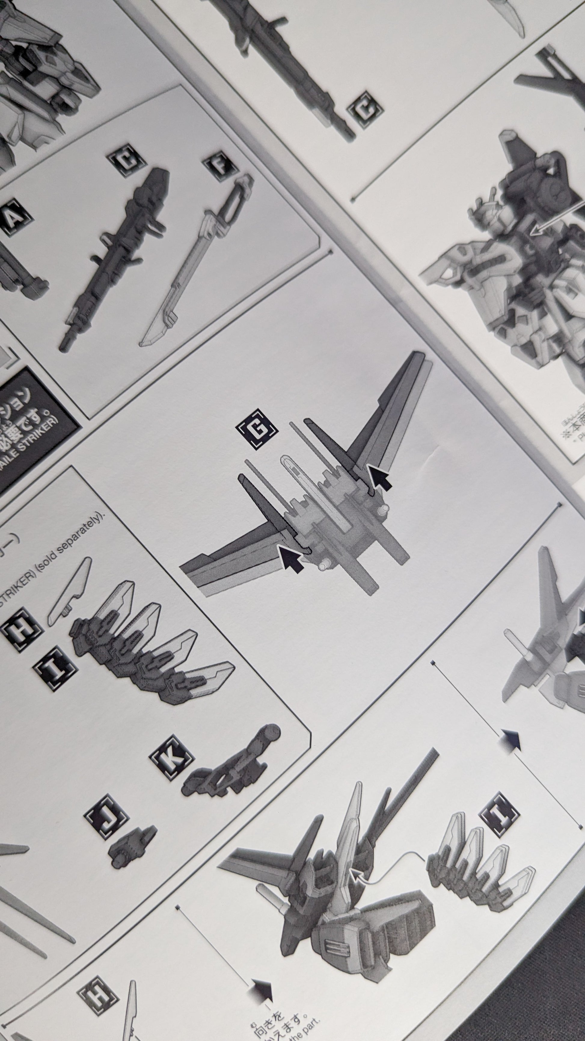 1/144 Option Parts Set Gunpla 02 (Launcher Striker & Sword Striker)